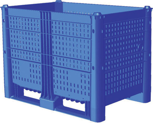 ПЛАСТИКОВИЙ КОНТЕЙНЕР МОДЕЛЬ 800 TRI HI 740 ПЕРФОРОВАНИЙ